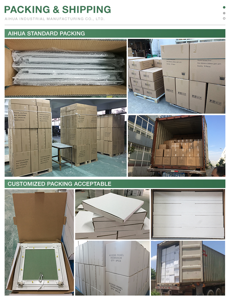 High Quality Aluminium Access Panel Drywall Ceiling Access Roof Hatch Door with Concealed push Lock