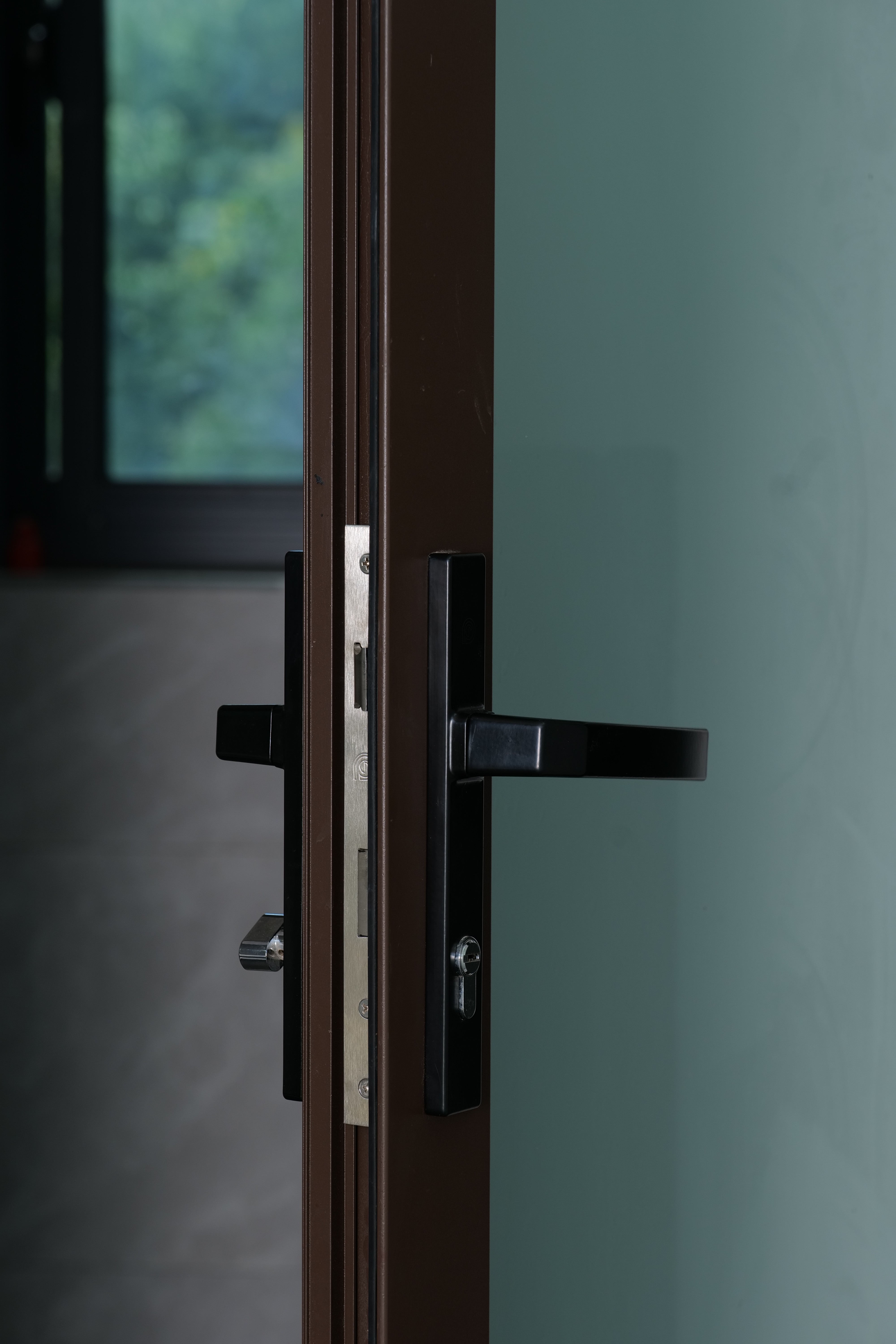 RG50 Casement Door Soundproofing Double Tempered Glass Aluminum Doors Slim Open Door for Home