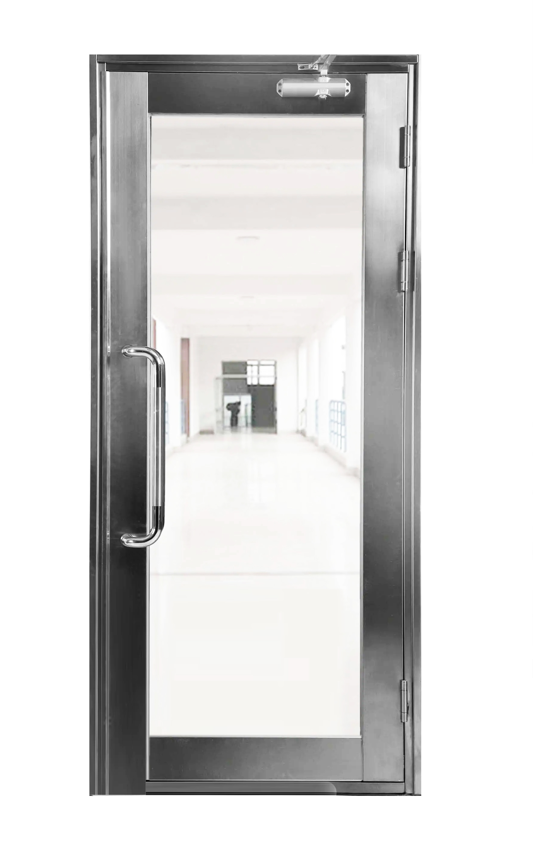 Modern Double Swing Aluminum Casement Door Engineering