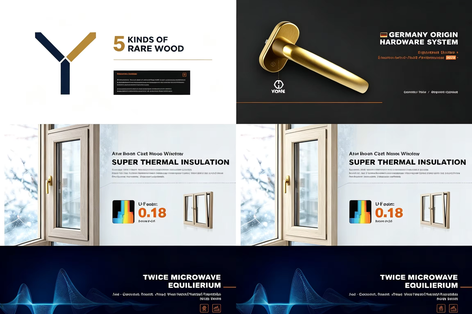 Factory Price Aluminum Wood Composite Casement Window High Performance Double Glazed Outswing Wood Window Manufacturer