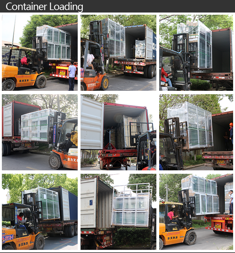 SUPERWU NFRC Standard Modern Architectural Design Aluminium Sliding Doors Double Glazed With Louver