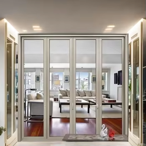 Exterior Black Aluminum Stacking Bifold Door