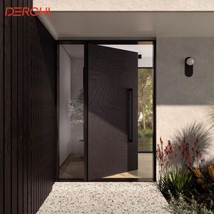 Aluminum Entrance Door Fire Rated Security Door Exterior Aluminum Front Door For Commercial Building