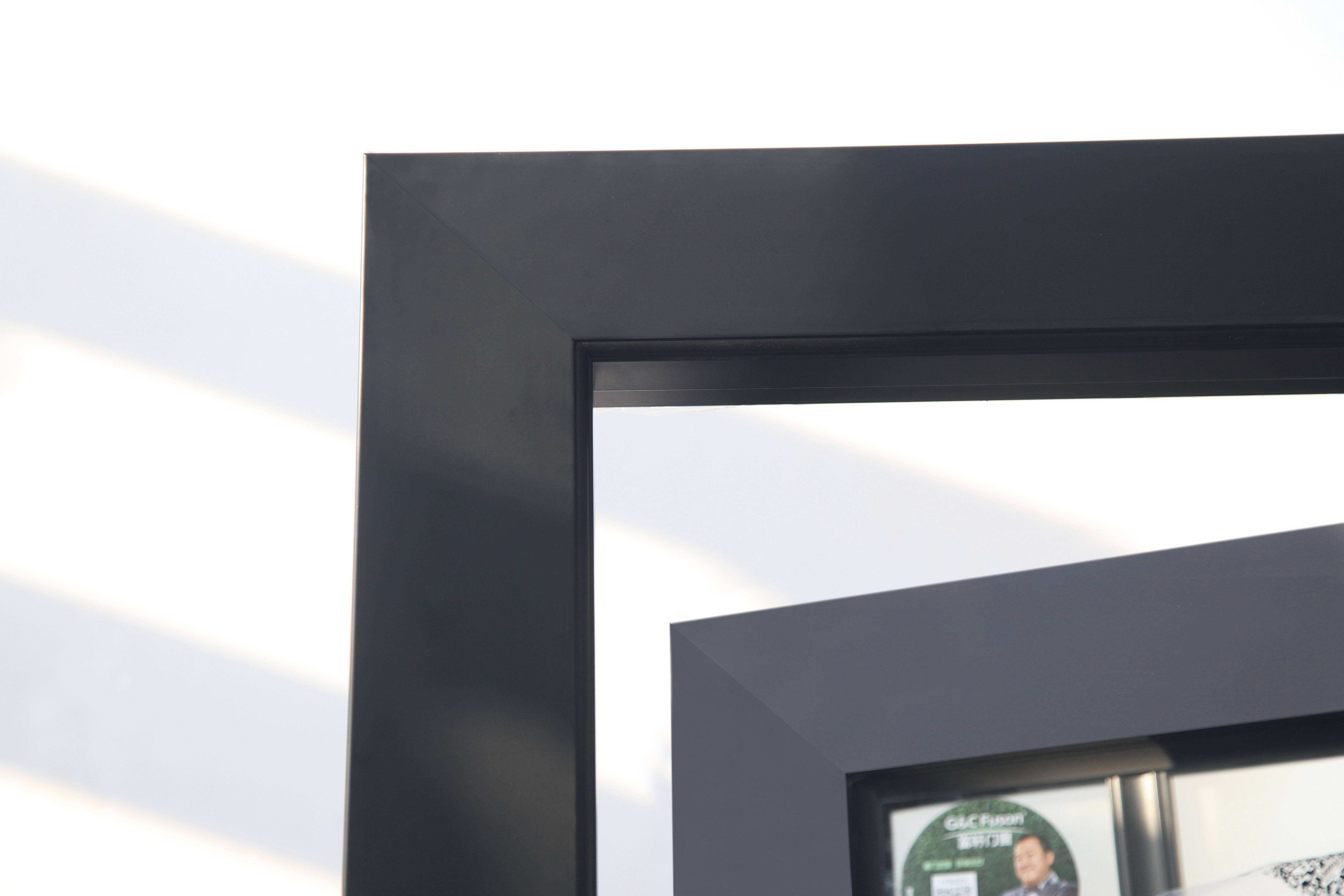 Fuson Eco-Friendly Aluminium Frame Glass Screen Hinge Door Mosquito Net Door Aluminum Screen Door