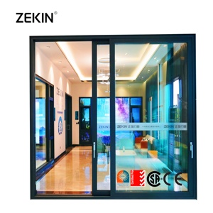 Manufacture Designed Sliding Doors As2047 Certified Modern Aluminium Alloy Frame