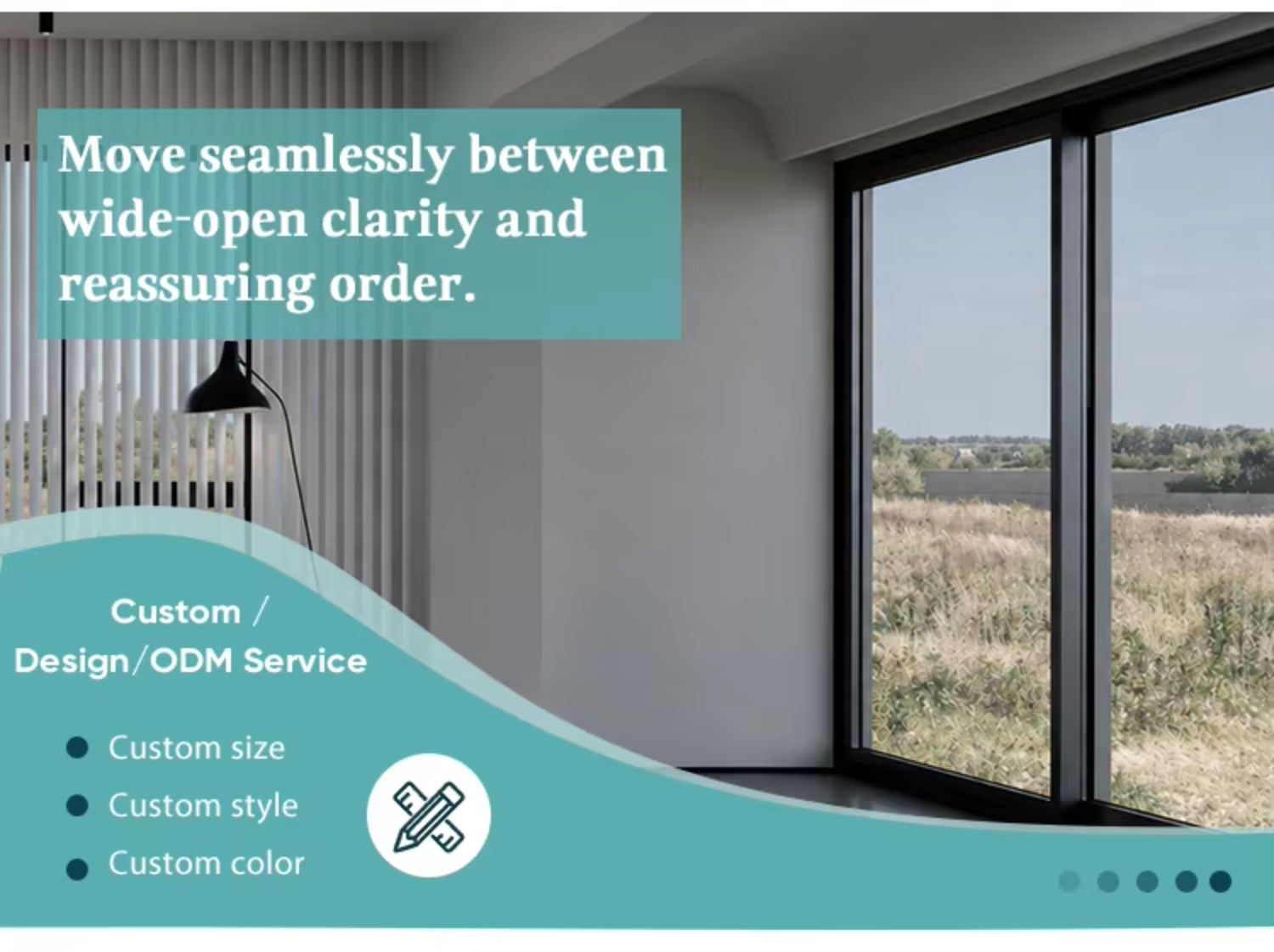 Customized Modern Heavy Duty Aluminum Lift and Slide Door Integrated Screen Double Glazing Tempered Glass Sayyas Windows