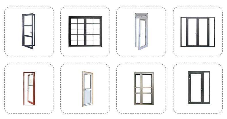 AS 2047 NFRC Standard Aluminum Louver Hinged Door