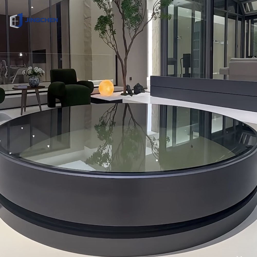 Modern Rectangle Roof Skylight Thermal Break Aluminum Alloy Double Glazed Low-E Glass Windproof ISO 9001 Certified Pitched