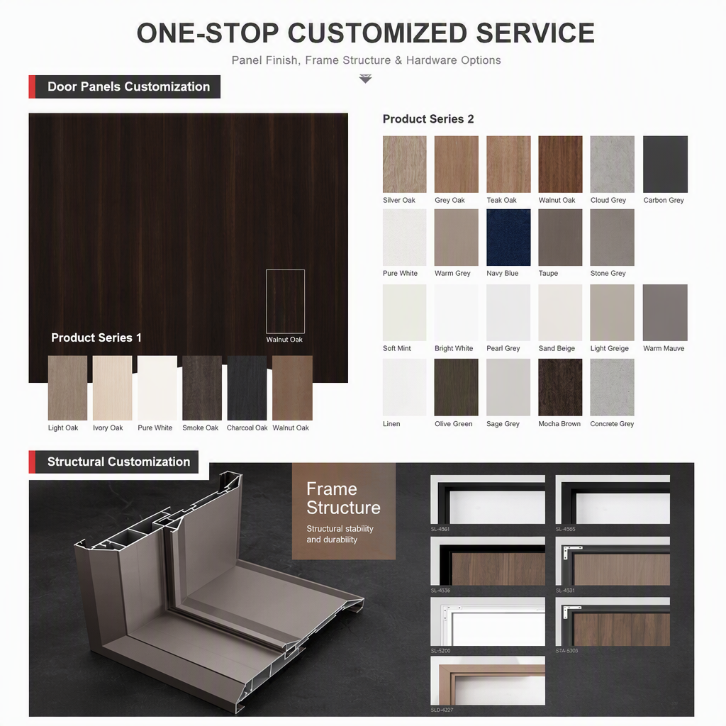Modern Minimalist Invisible Aluminum Frame Interior Door Frameless Door Concealed Door