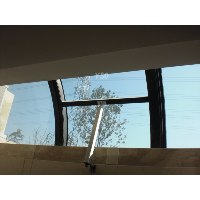 Automatic Vertical Fire Control Aluminum Frame Exhaust Smoke Roof Skylight With Anti-Theft Feature Pyramid Oval Shapes Motorized
