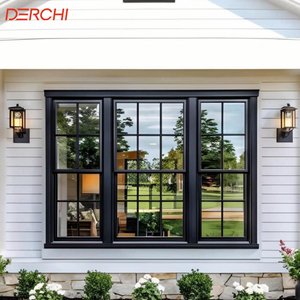 Thin Profile Aluminum Double Hung Windows