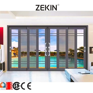 Double Glazed Aluminum Balcony Stacking Sliding Doors