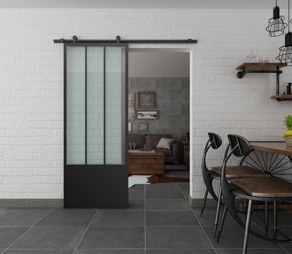 Wrought Iron Glass Door