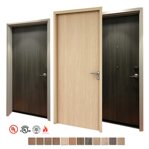 20-180mins Us Hotel Interior Fire Rated Hotel Room Entry Doors With Frame Hotel Door Fire Proof Door With Metal Frame