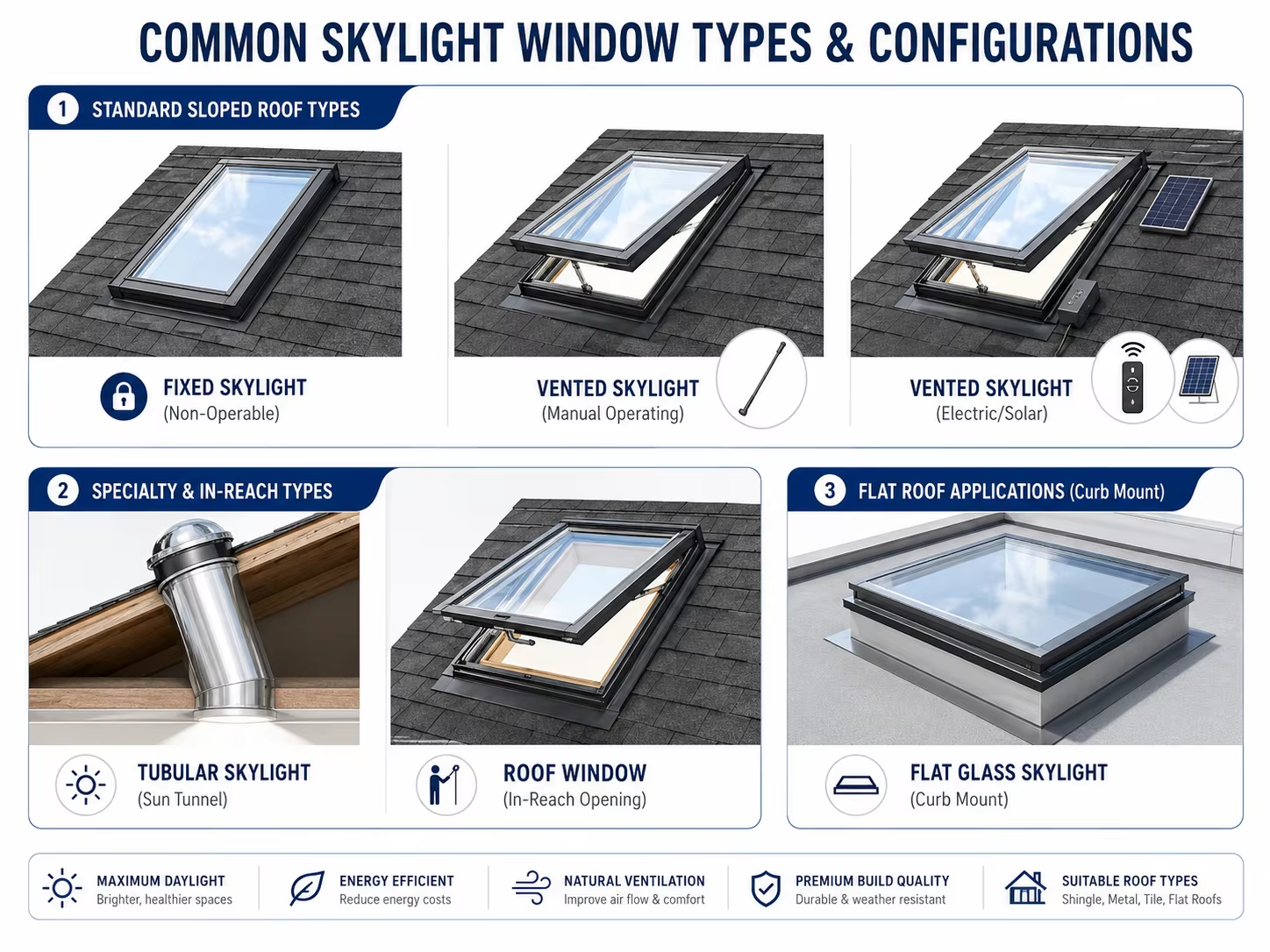 Black Aluminum Pitched Roof Skylight Awning Double Glazed Waterproof Built in Roller Blind Custom Size for Villa House