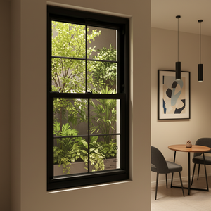 Modern Aluminum Alloy Single-Hung Windows Picture Window Heat Insulation Laminated Glass