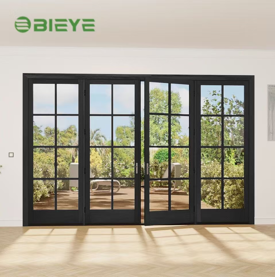 Graceful French Aluminum Door With Standard Frame Structure Delivers Elegant Look and Stable Performance