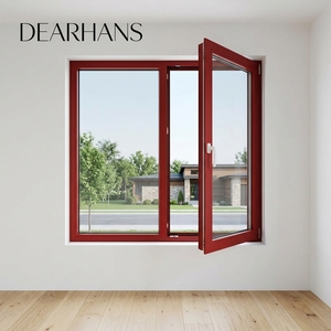 Custom Soundproof Double Glazed Arch Aluminum Profile Casement Windows