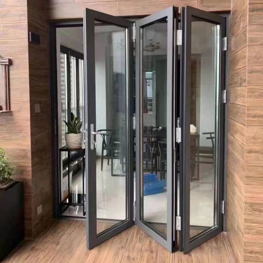 Aluminum folding doors display