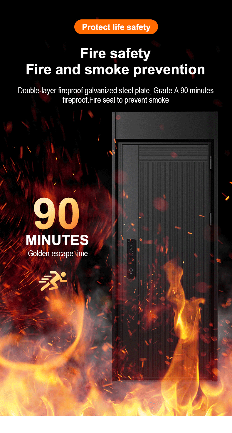 swing modern metal door