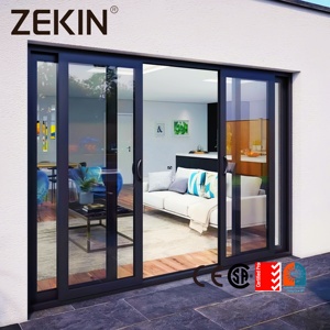 Hurricane Impact Double Tempered Glass Sliding Door