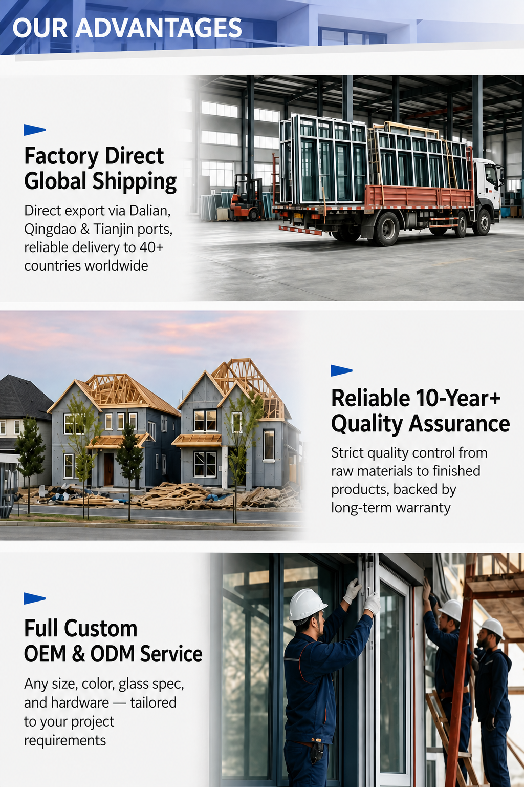 CE Certified Aluminum Clad Wood Pivot Door Solid Core Thermal Break Exterior Entry Door for Modern Villa