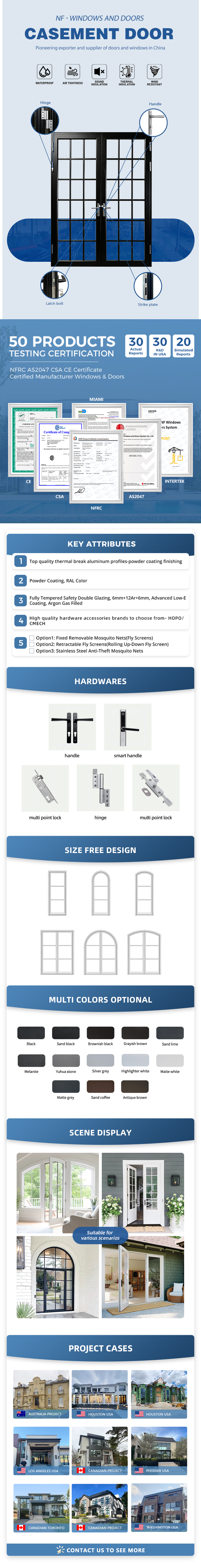 Aluminium French Doors Design