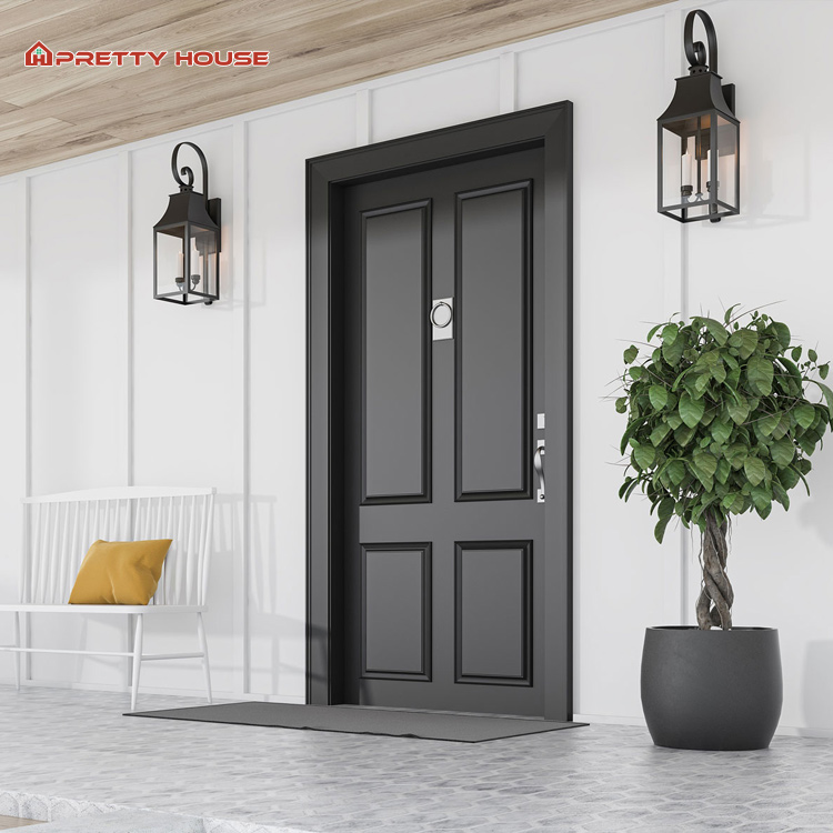 Aluminum French Soundproof Waterproof Entry Double Door