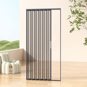 Factory Insect Net Aluminum Screen Window Horizontal Slide Folding Aluminum Retractable Screen Door