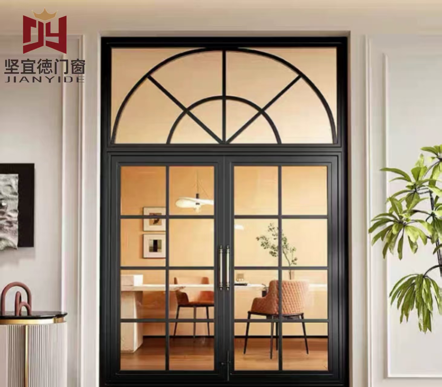 CE Certified Aluminium Casement Window With Low-E Double Glazing For European Homes OEM Custom Size, Wind And Water Resistant