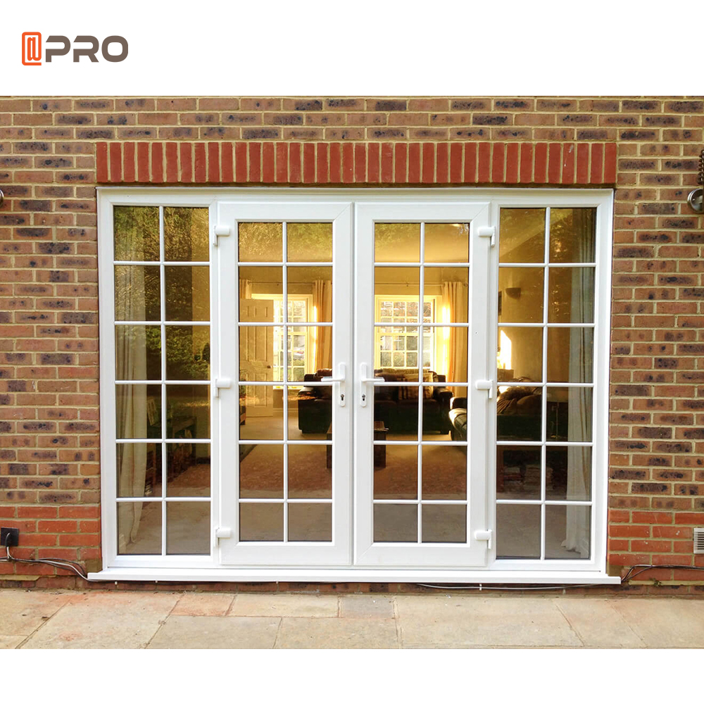 Apro American Hot Sale Exterior Modern Door Double Glazed Glass Front French Doors Aluminium French Doors