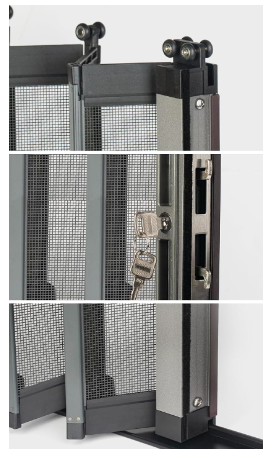 Modern Diamond Mesh Anti-Mosquito Folding Door Screen Aluminum Invisible Telescopic Insect-proof Aluminum Invisible Door