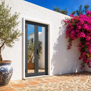 Miami NOA Approved Aluminum Alloy Hinged Door Impact Resistant Front Door