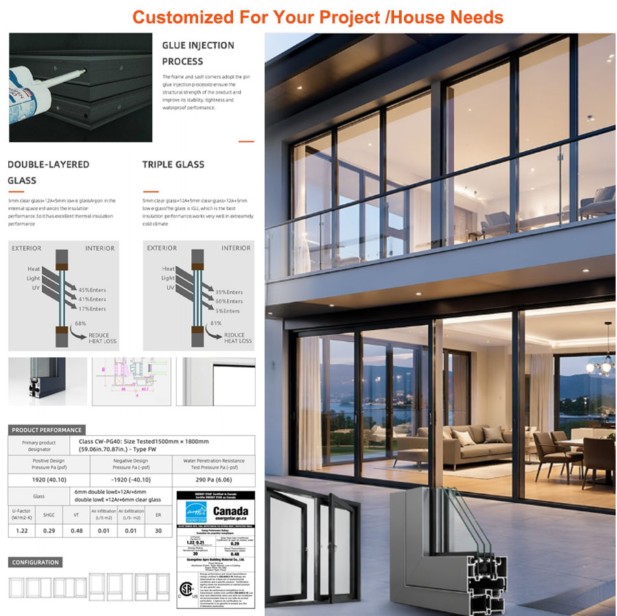 Aluminium Glass Bi Fold Window Aluminum Folding Fold Up Glass Window
