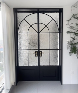 Custom Premium Aluminum French Double Doors Minimalist Design