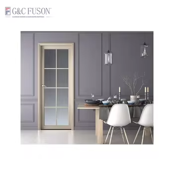 Fuson Low Price Wholesale Quick Shipping Product Door Aluminum Fram Cabinet Aluminum Doors And Windows Casement Door