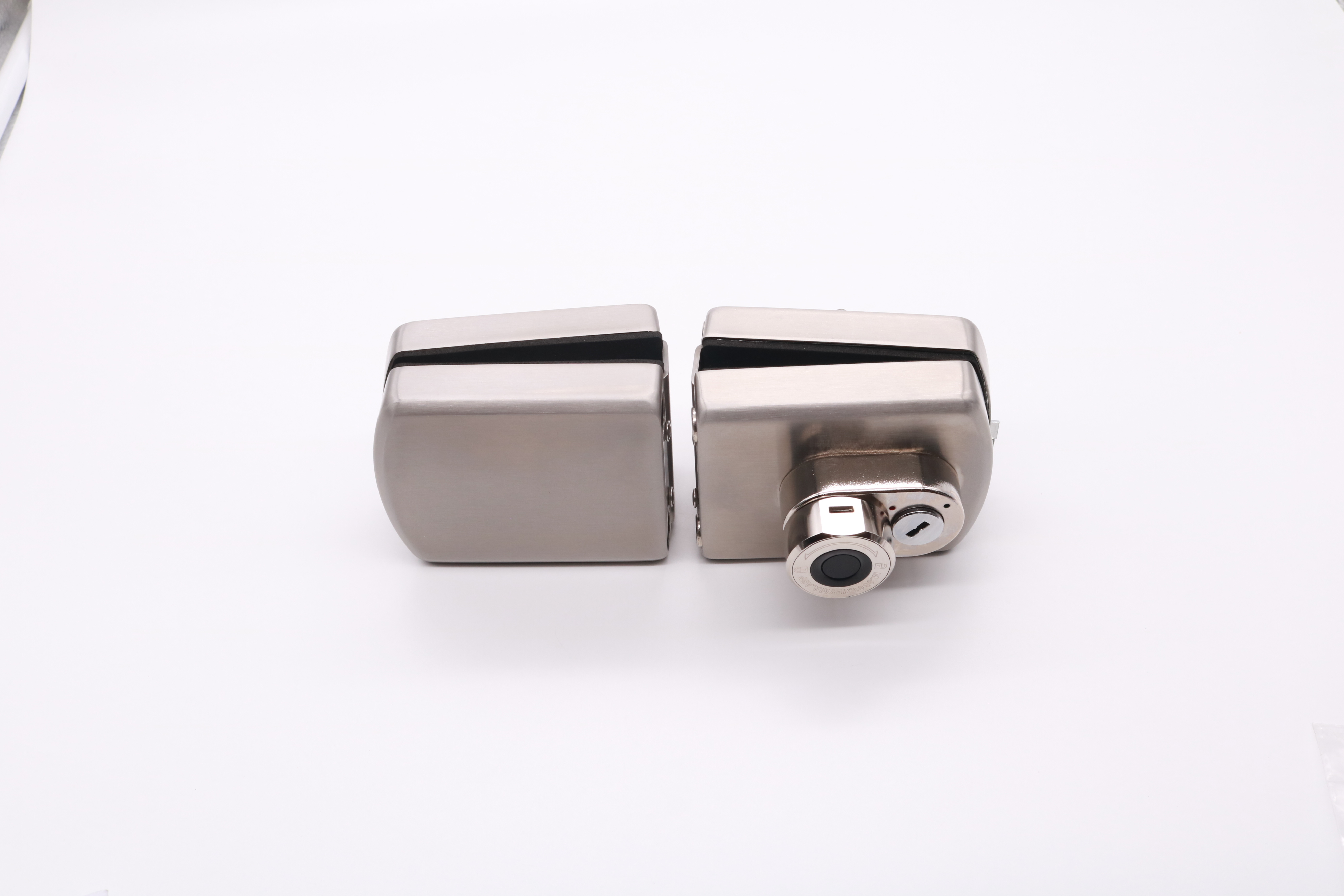 Square glass door lock (glass to glass)