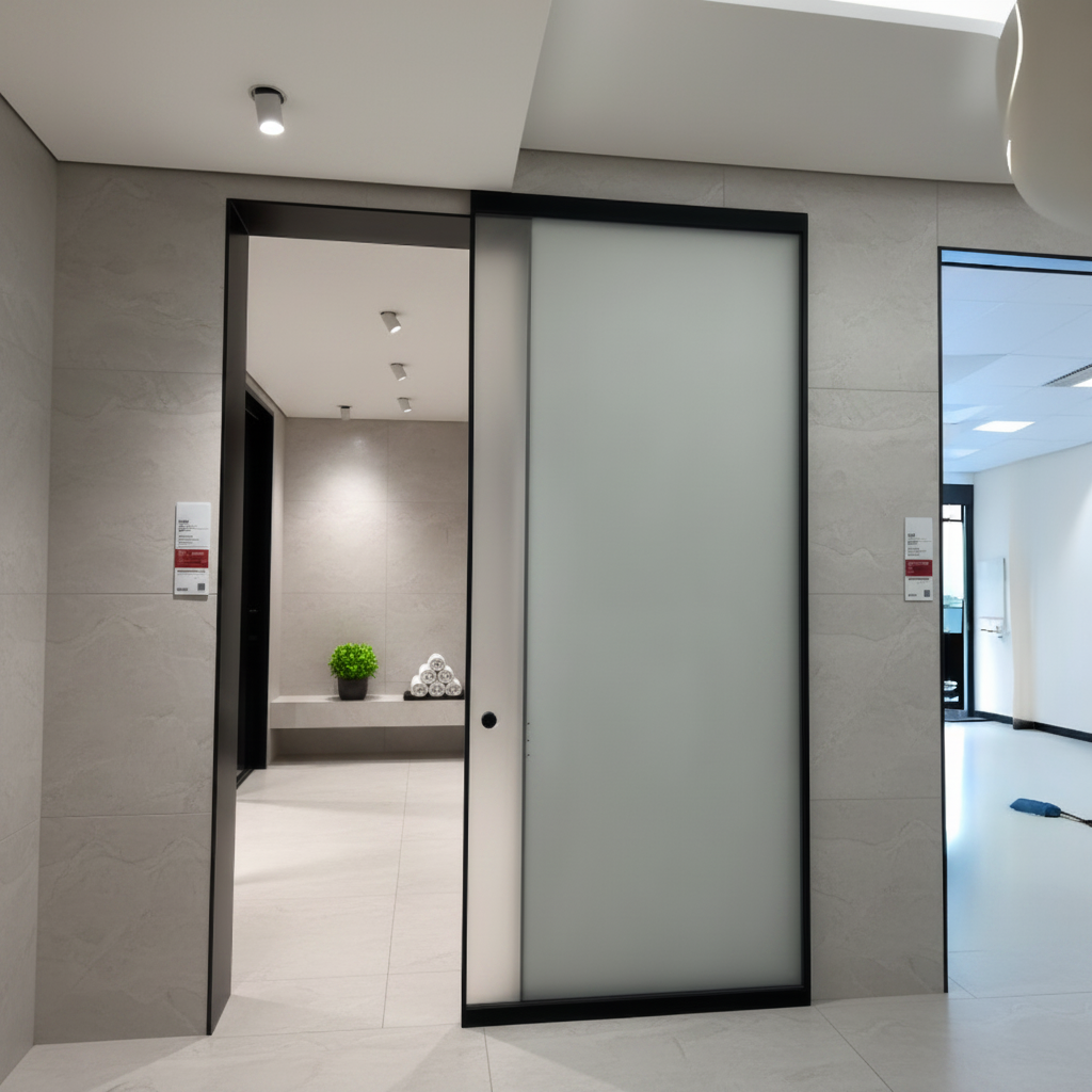 Best Selling Internal Invisible Sliding Glass Doors with Aluminum Frame for Modern Minimalist Home Interior