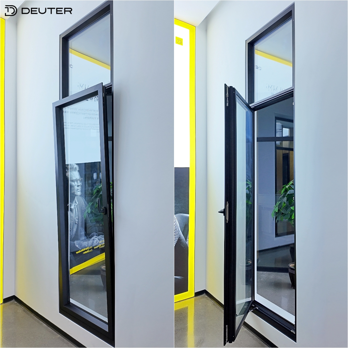 2.0mm Flush Design Aluminum Windows Thermal Break Triple Sealing High Performance Acoustic for Luxury Villa Construction Project