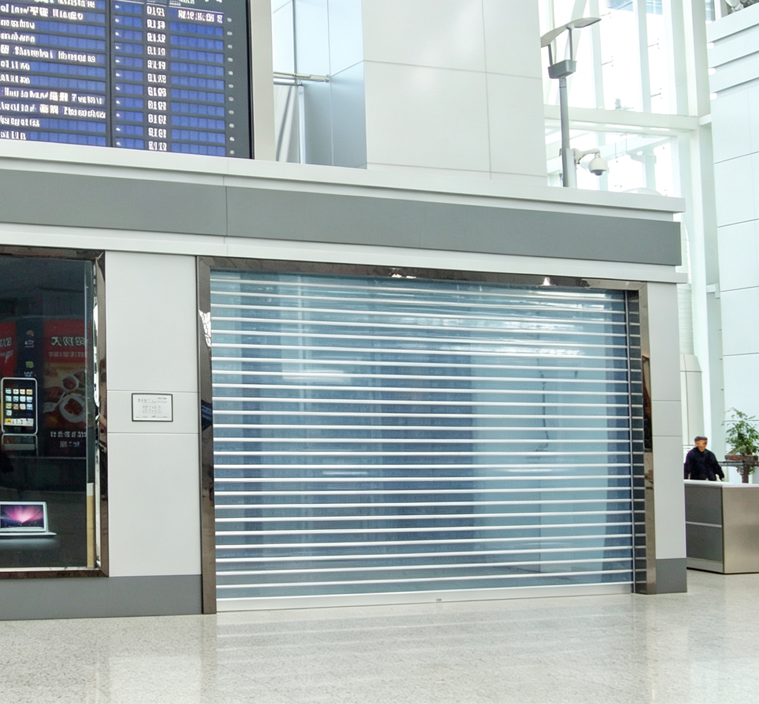 Wholesale Price Modern Customize Smart Shop Front Door Aluminum Alloy Clear Roller Shutter Door for Supermarket and Warehouse