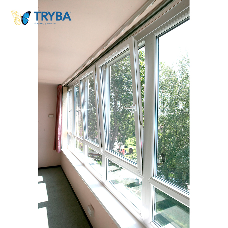 Modern NFRC German Hardware Double Pane Thermal Break Aluminium Frames Tilt and Turn Window for Villas