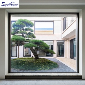 Glass Customized Commercial Fixed Picture Window Wall Storefront Curtain Wall NFRC Factory