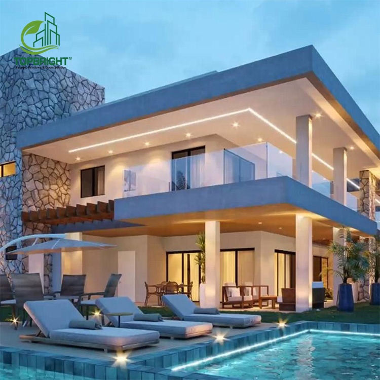 American Style Large Window Double Glazed Glass Big Aluminum Picture windows System