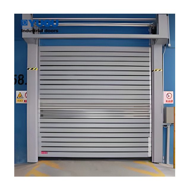 Heavy Duty Insulated Aluminum Alloy Spiral High Speed Door Security for Factory Warehouse