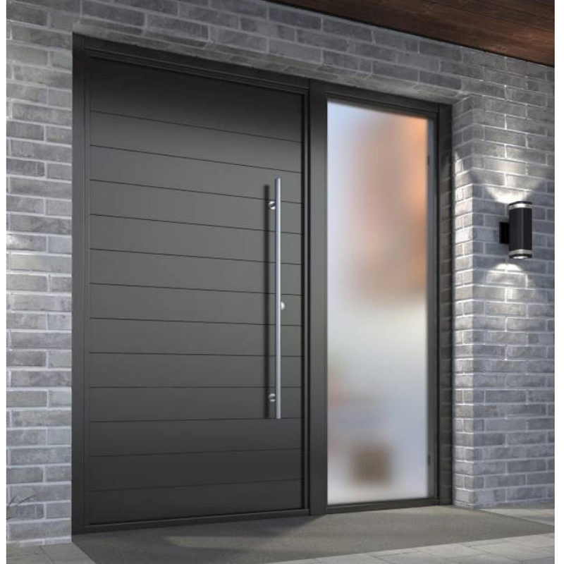 Aluminum Modern Luxury Security Metal Door Residential Exterior Front Entry Door Apartment House Main Gate Entrance Door