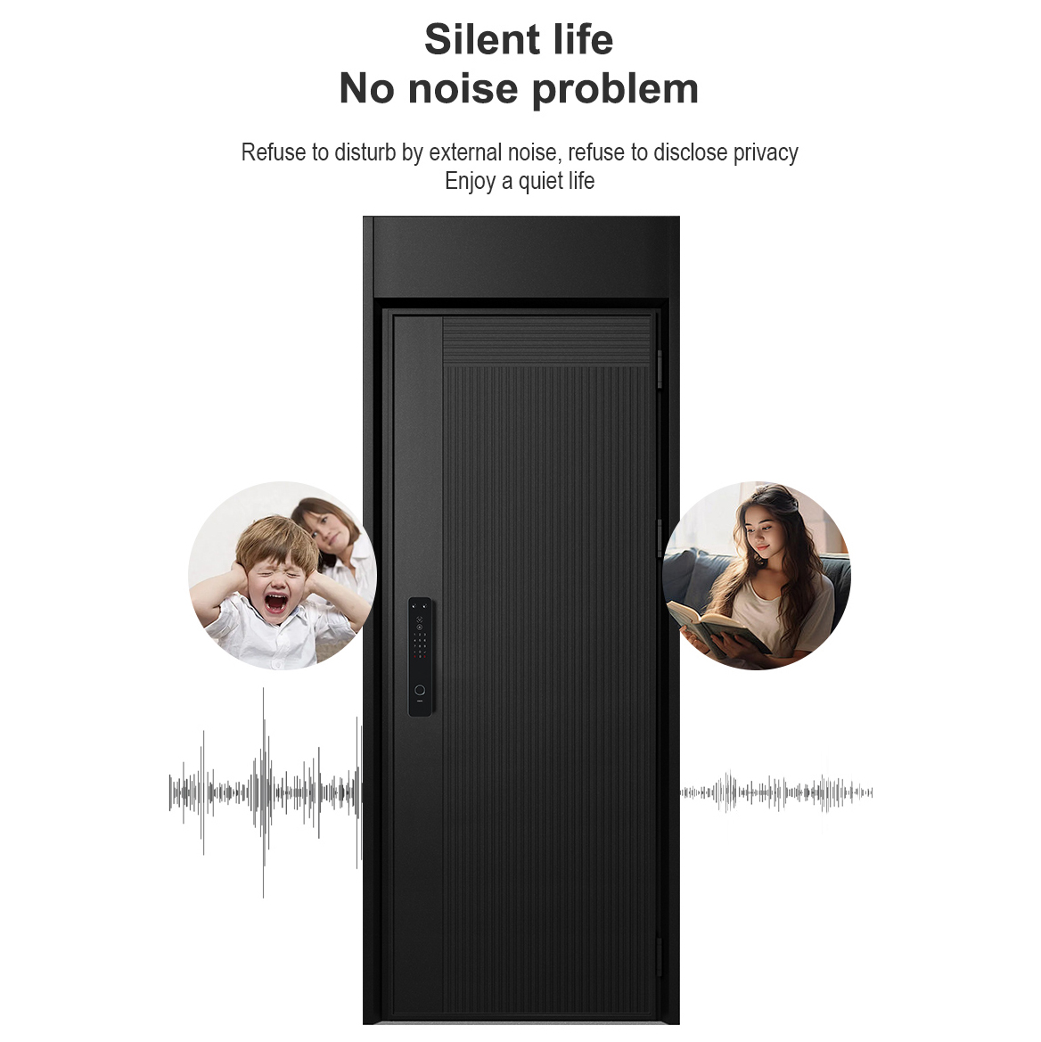 Factory Price Custom Secure Entry Door Soundproofing Intricately Carved Aluminum Panel Exterior Security Door