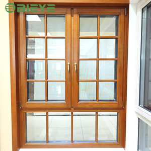 Aluminium Timber Composite Window Safety Tempered Glazing