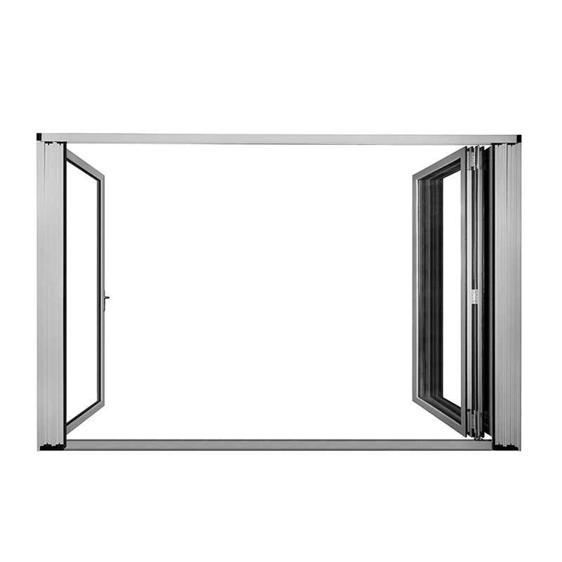 AS2047 Modern Commercial Aluminum Multi-Bi Folding Door Exterior Accordion Bifold Glass Sliding Patio Bi-Folding Finished