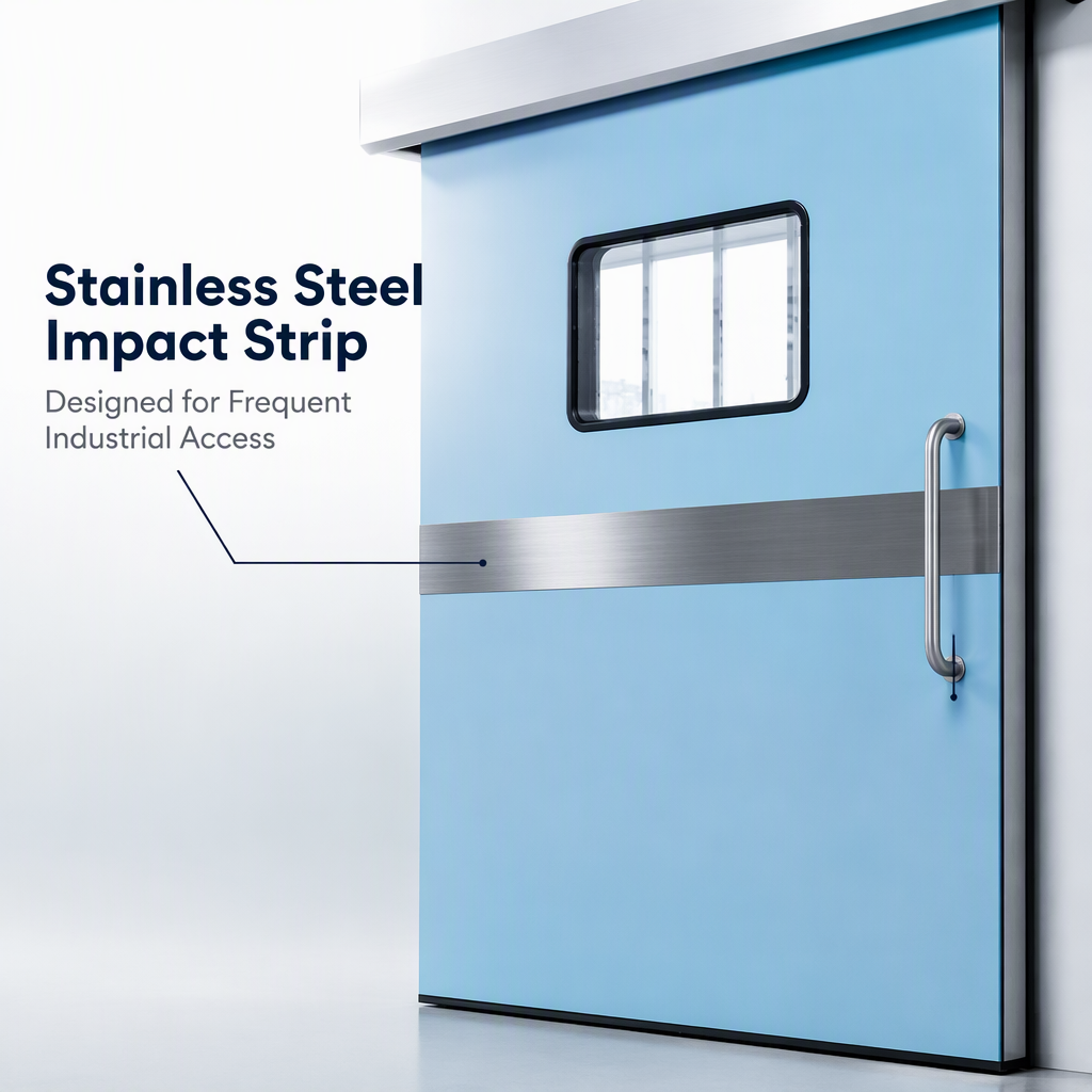 Cleanroom Sliding Door Medical Isolation Door Aluminum Alloy Swing Sliding Hybrid Door for Hospital ICU OT