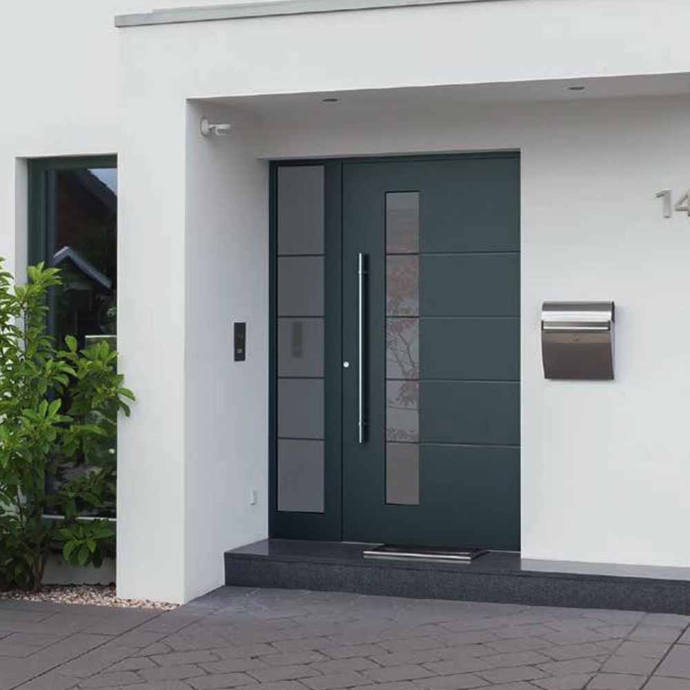 Luxury Cast Aluminum Main Entrance Door With Heavy Duty Frame for Modern House Safety Protection